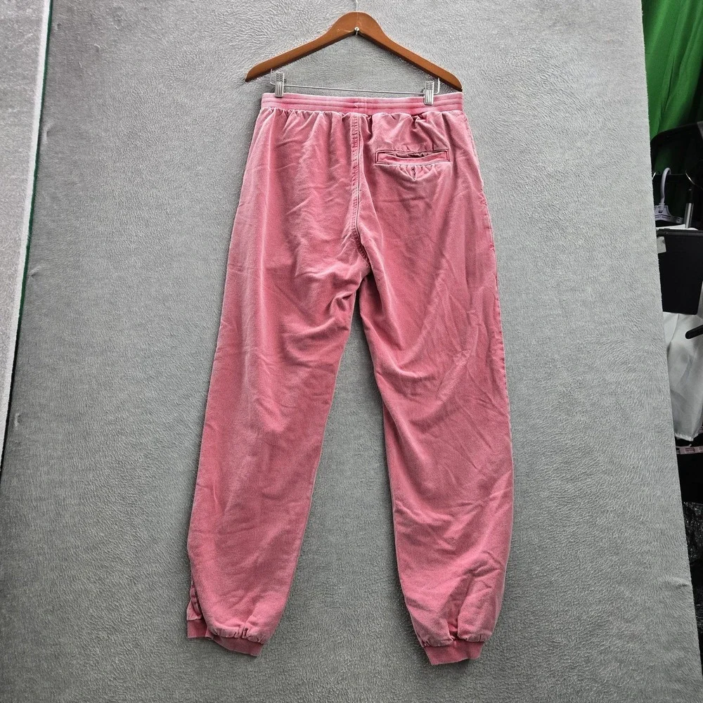 Crazy Shirts Men Pants M Pink Embroidered Joggers 29